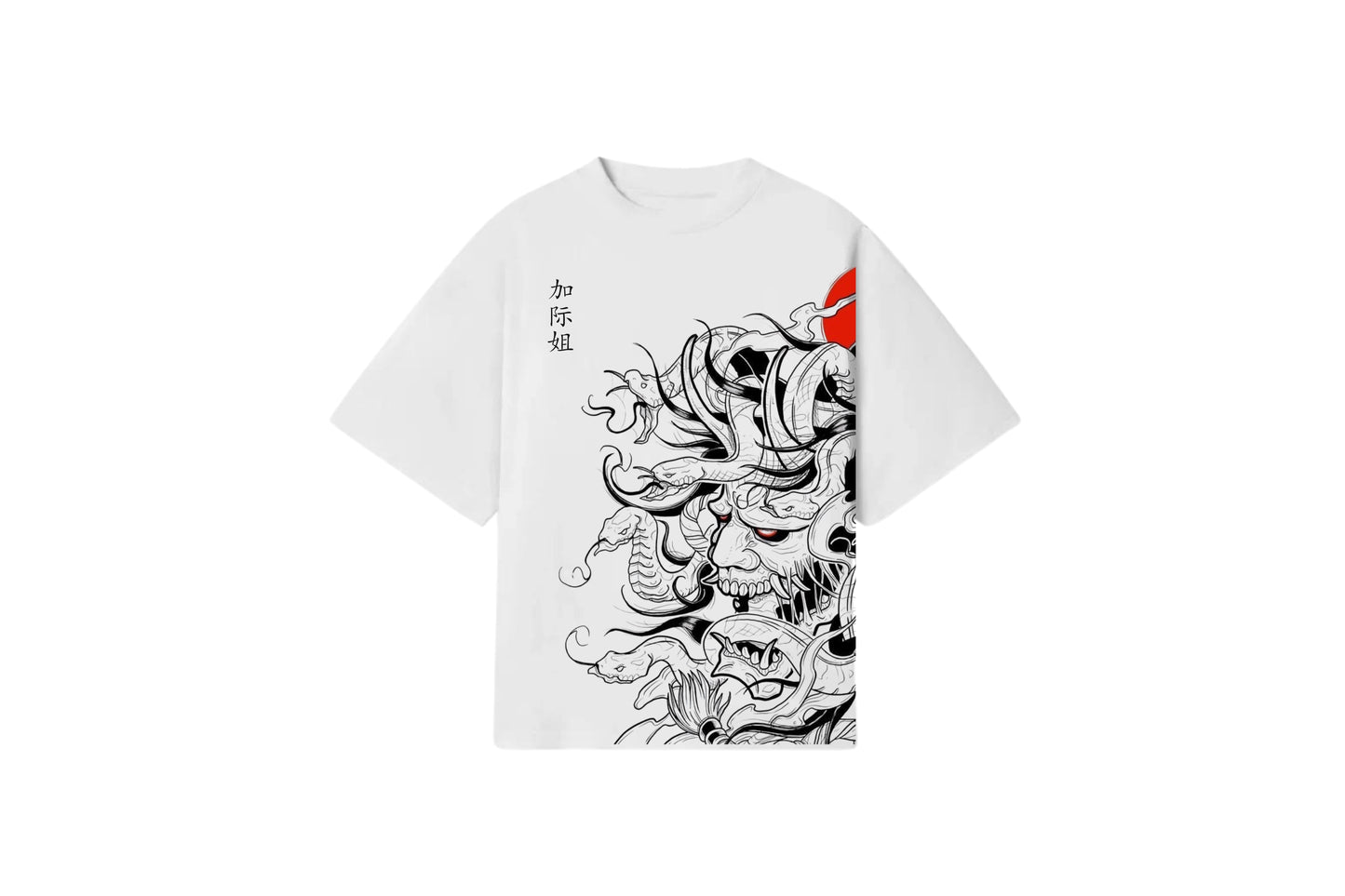 Oversized T-shirt Infierno Blanco