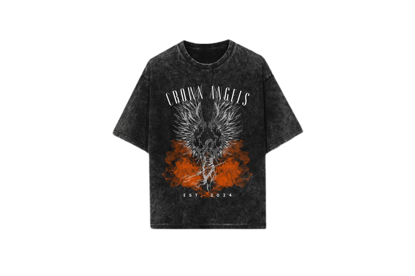 Oversized T-shirt Wings on Fire