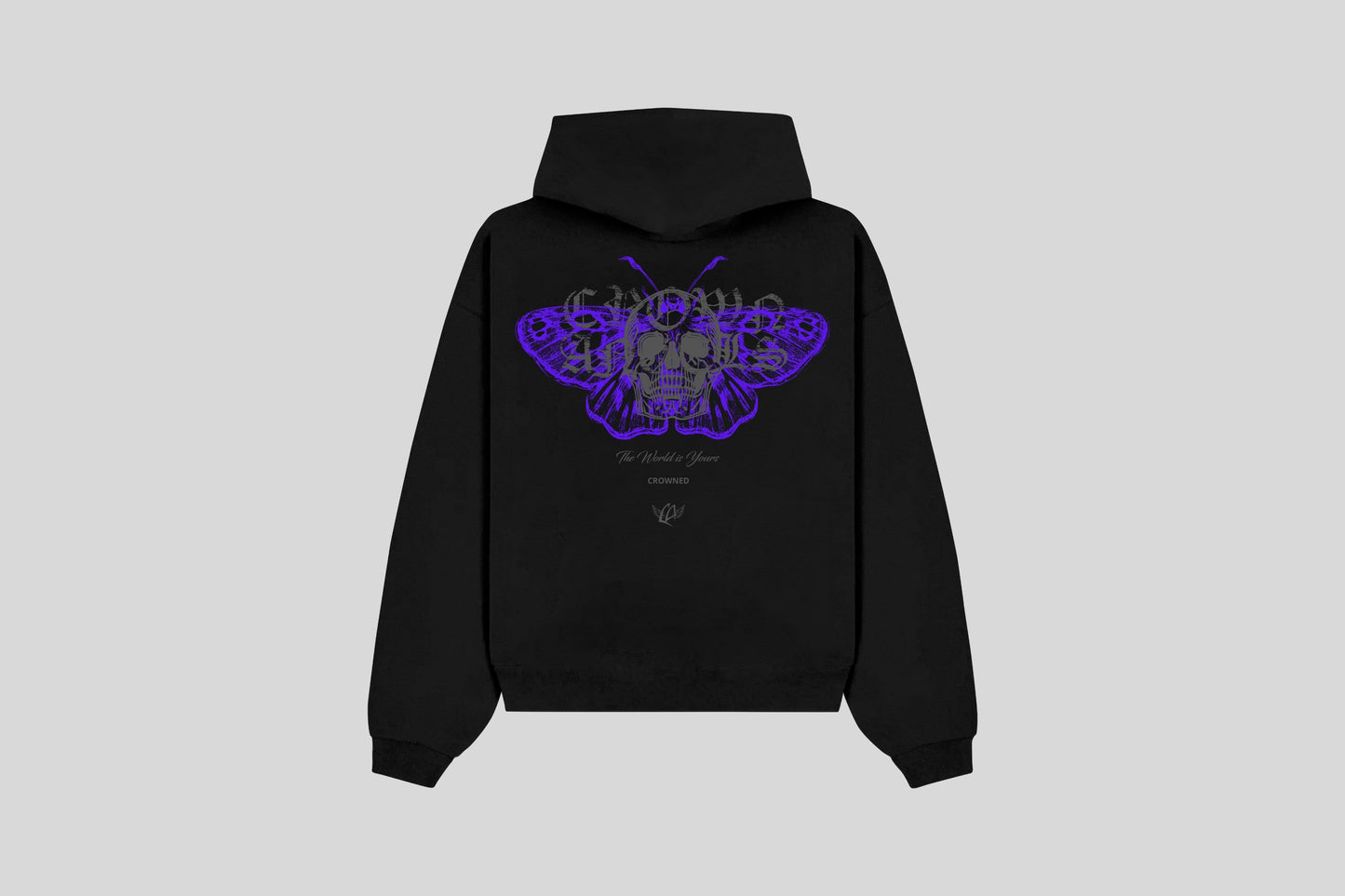 Hoodie Shadow Wings (Black/Purple)