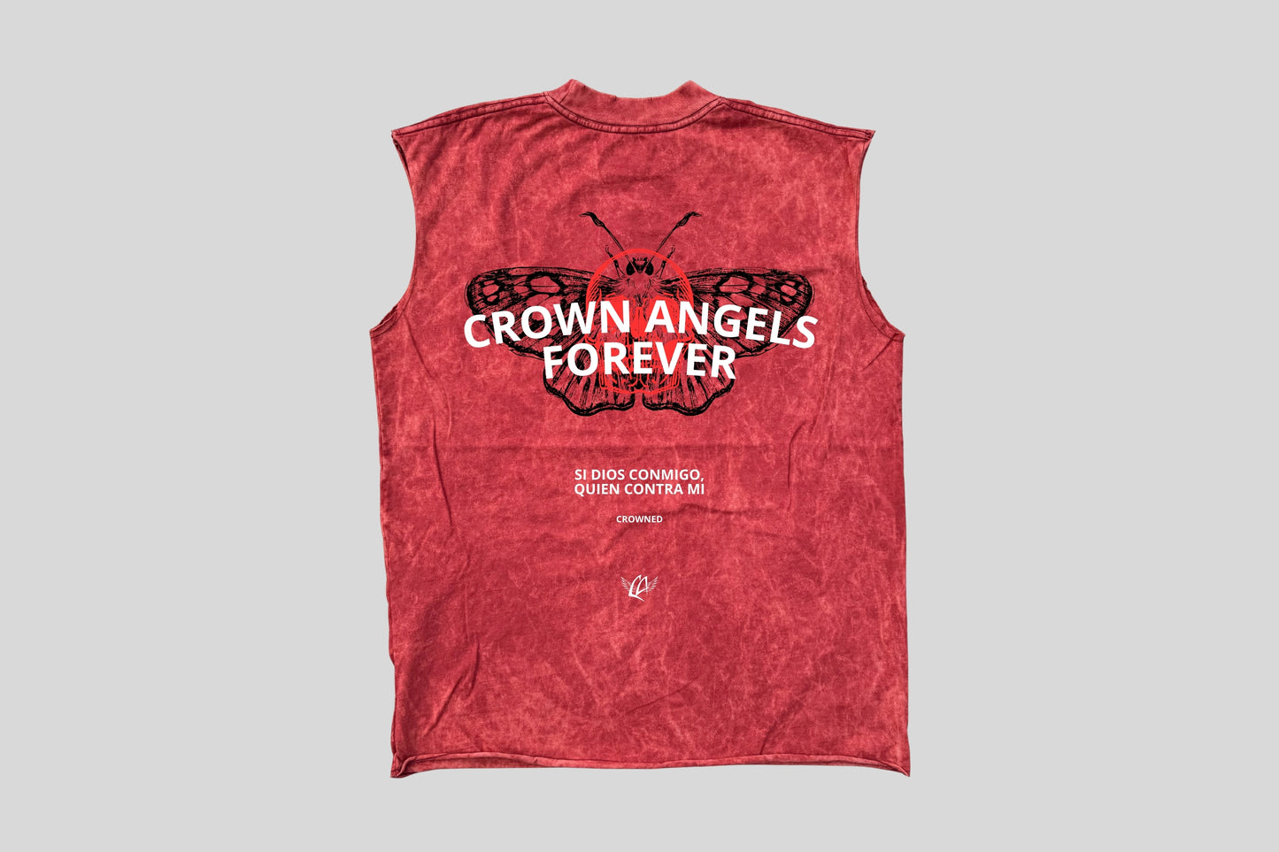 TankTop Eternal Flame (Sleeveless Acid Wash Red)