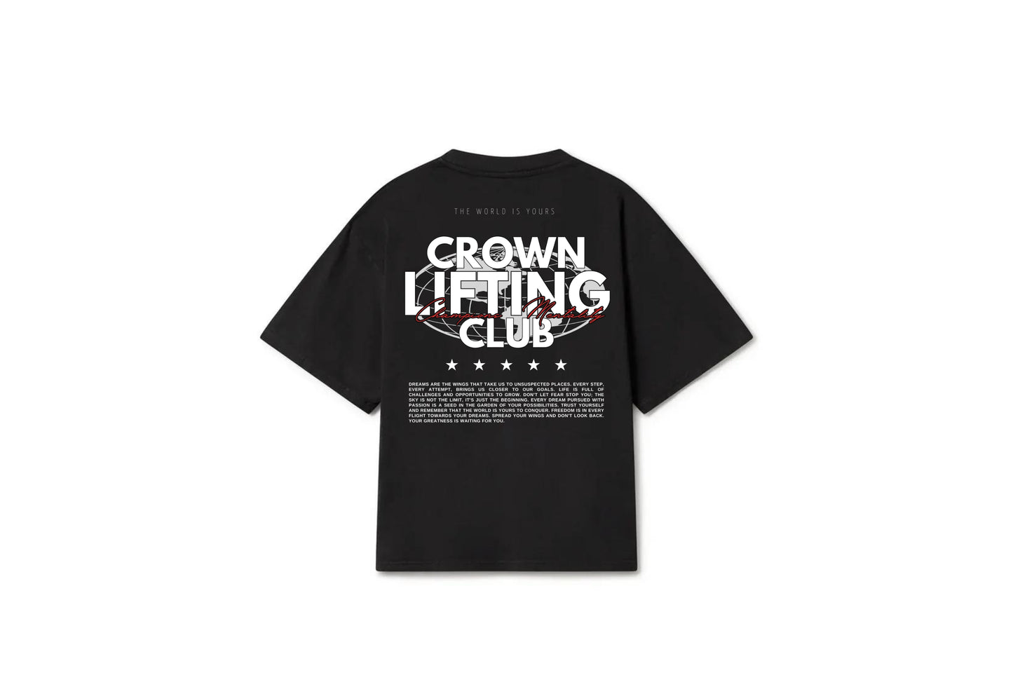 Oversized T-shirt Crown Lifting Club