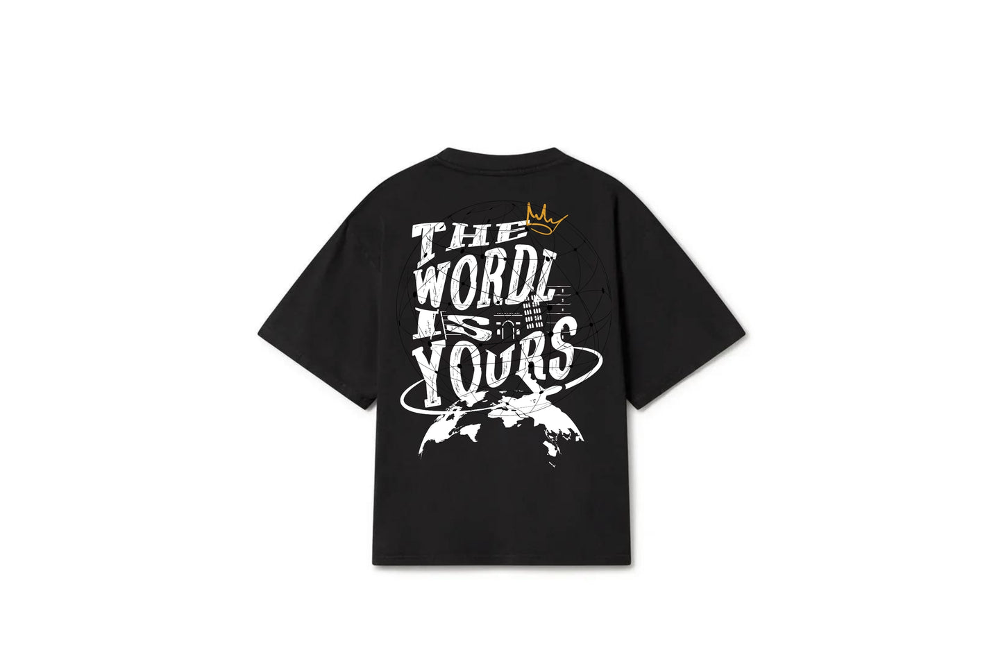 Oversized T-shirt THE WORLD IS YOURS