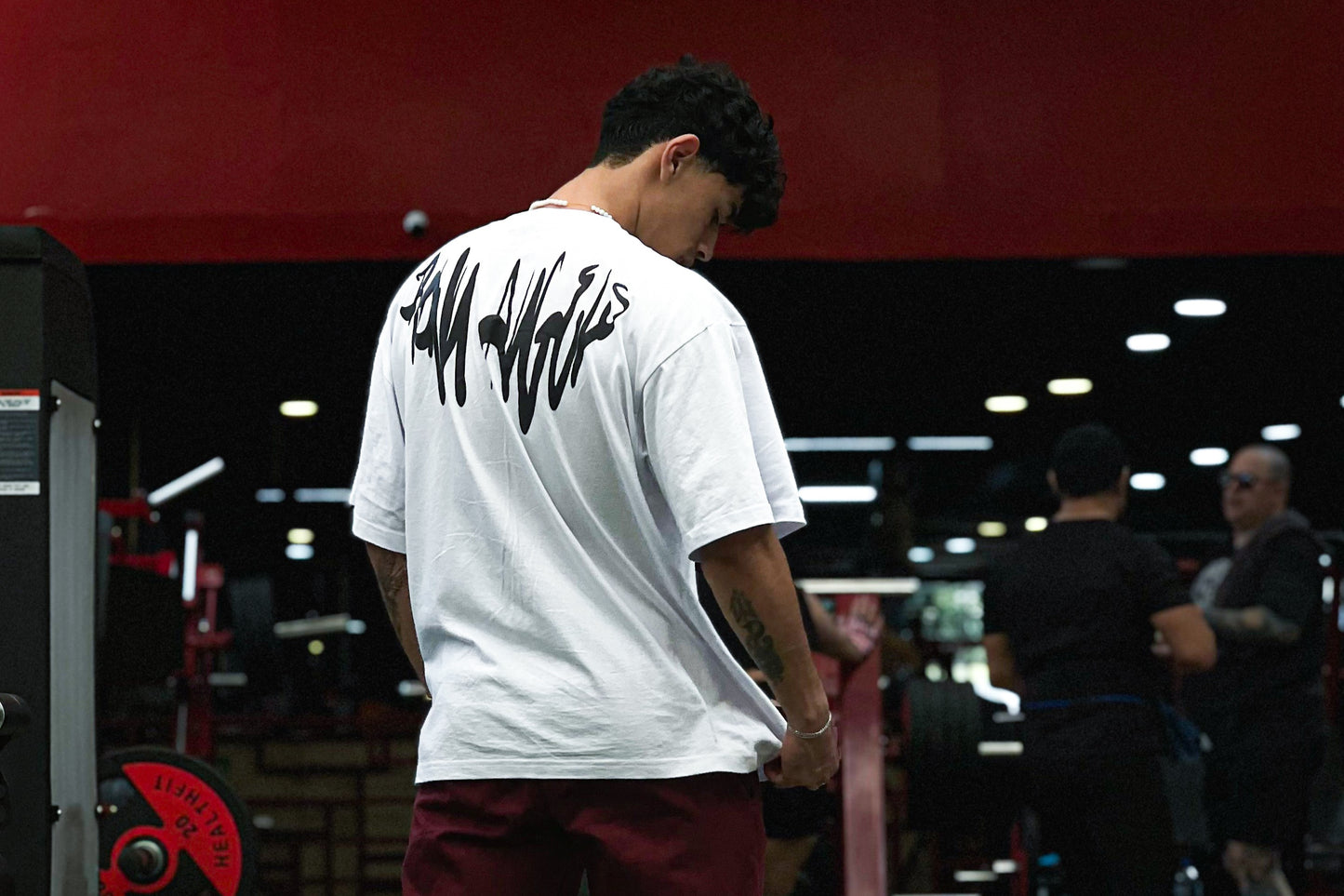 Oversized T-shirt Burning Heart