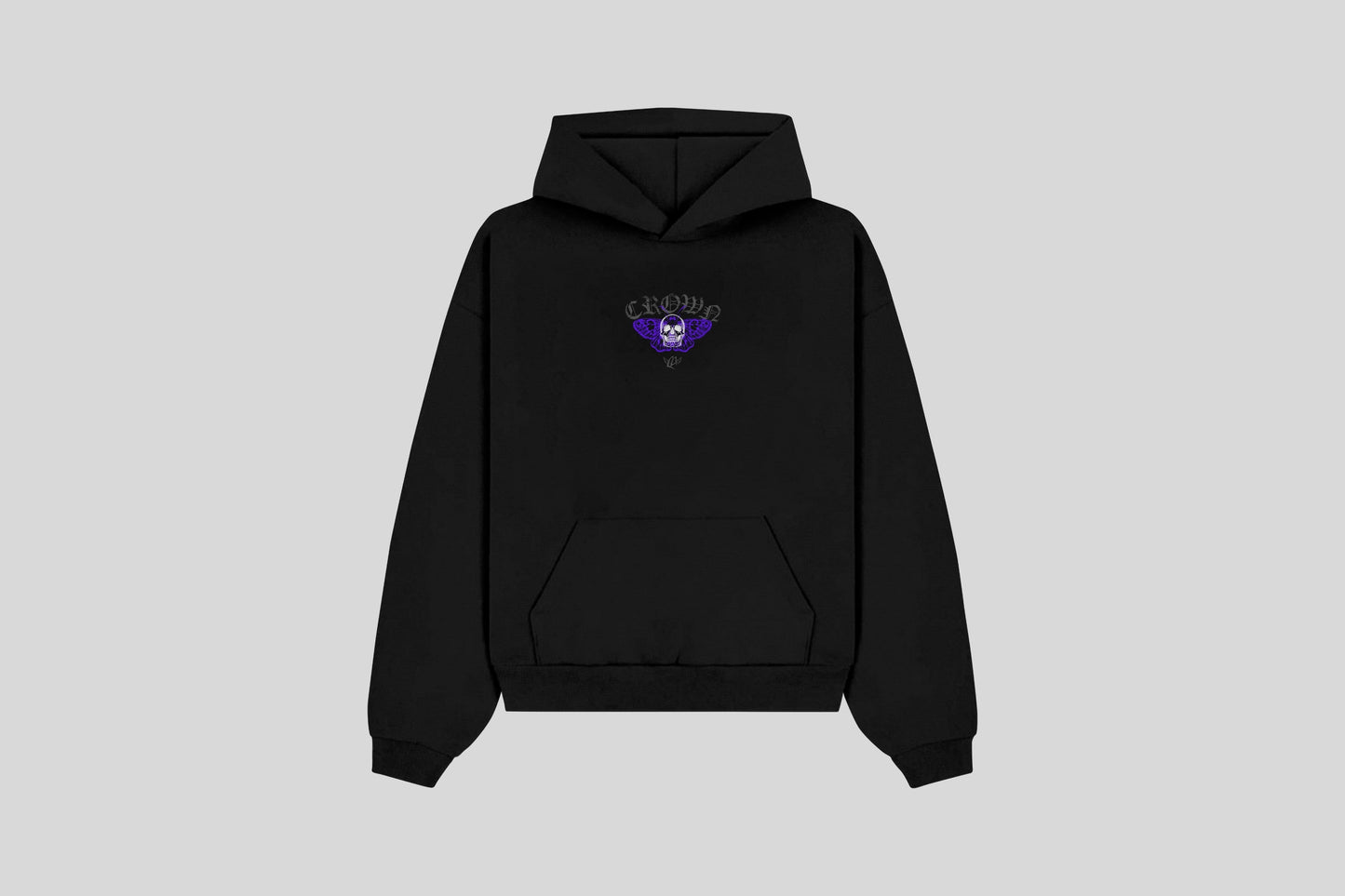 Hoodie Shadow Wings (Black/Purple)
