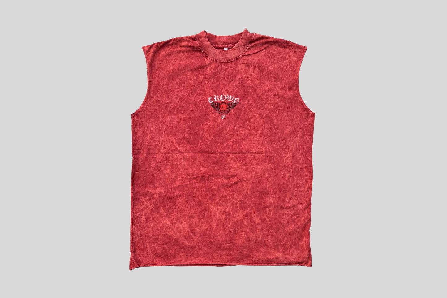 TankTop Eternal Flame (Sleeveless Acid Wash Red)