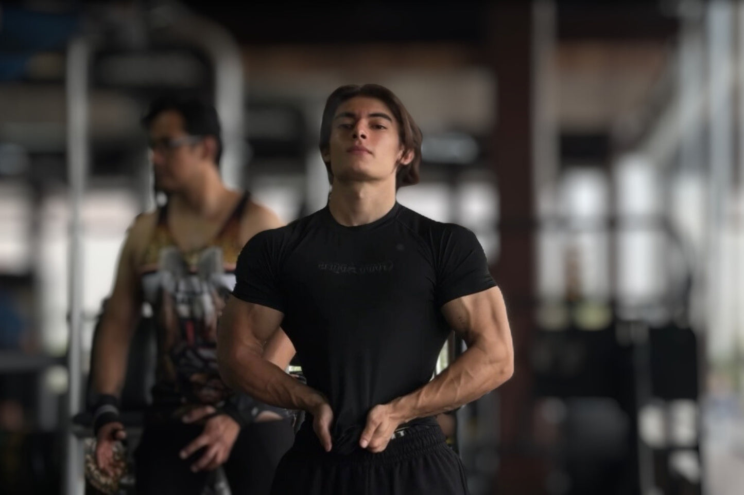 Compression T-shirt Black in Black