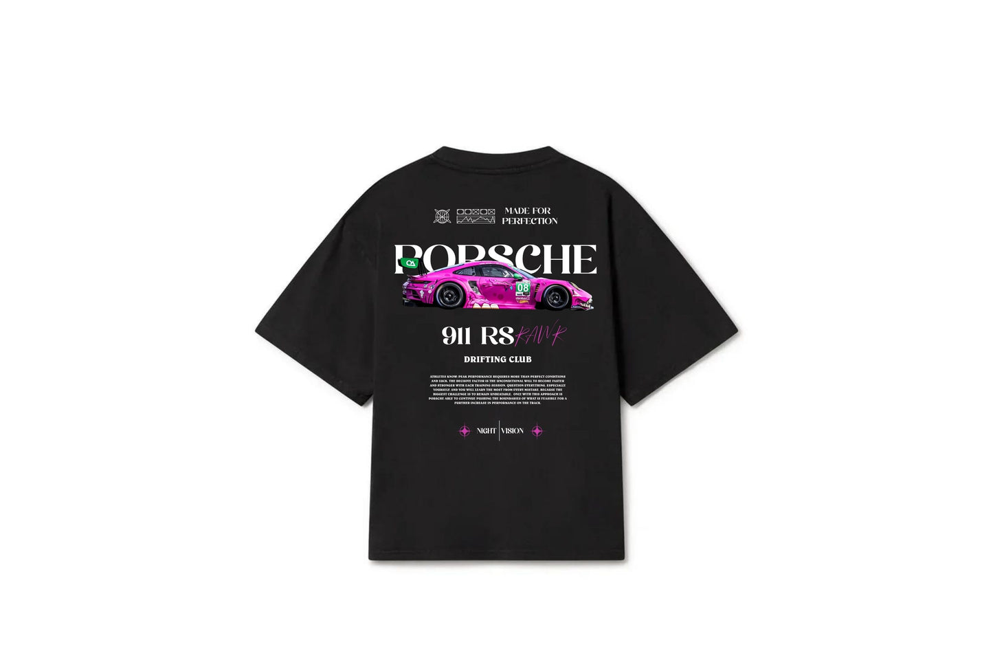 Oversized T-shirt Porsche 911 RS Pink Fury Tee