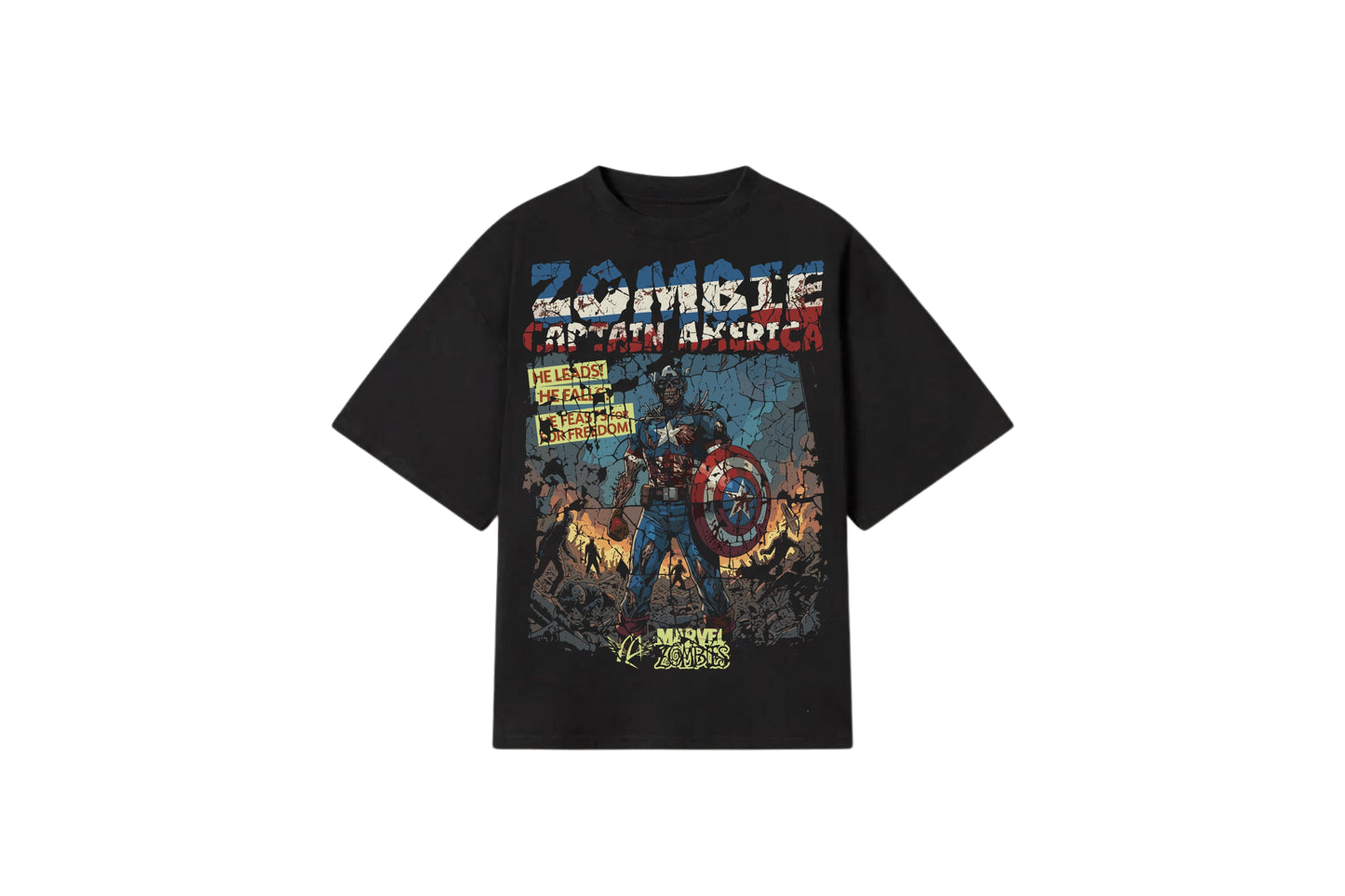 Oversized T-shirt Capitán Zombi