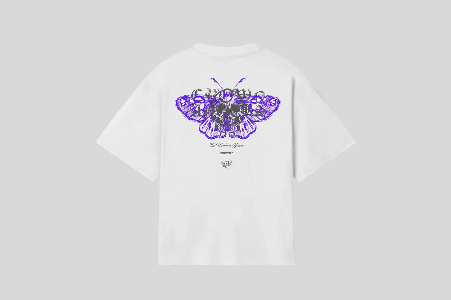 Oversized T-shirt Divine Wings Tee (White/Purple)